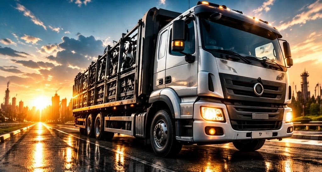Schnell zur Stelle – LKW auf der Autobahn