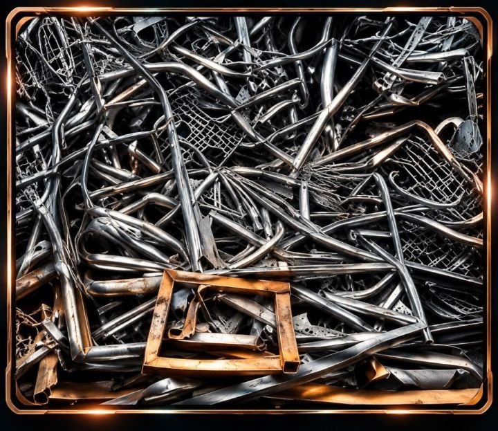 Rohre und Metallschrott